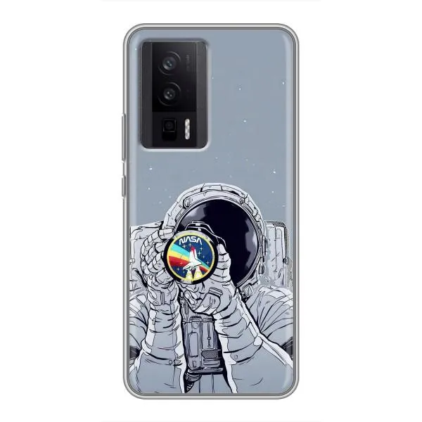 Чехол с принтом «Космонавт фото» для Xiaomi POCO F5 Pro Чехол с принтом «Космонавт фото» для Xiaomi POCO F5 Pro