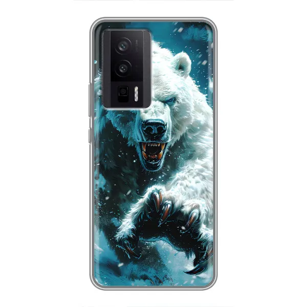 Чехол с принтом «Полярный медведь» для Xiaomi POCO F5 Pro Чехол с принтом «Полярный медведь» для Xiaomi POCO F5 Pro