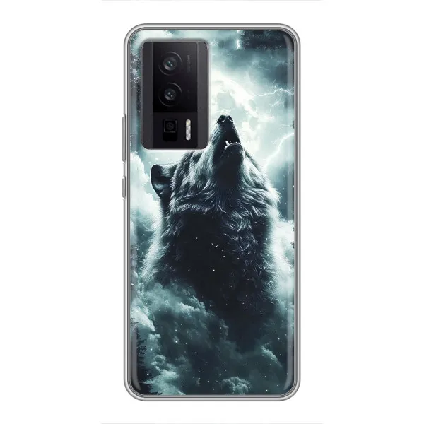 Чехол с принтом «Волк в облаках» для Xiaomi POCO F5 Pro Чехол с принтом «Волк в облаках» для Xiaomi POCO F5 Pro