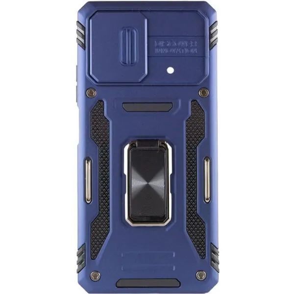 Ударопрочный чехол Camshield Army Ring для Xiaomi Poco F5 / Note 12 Turbo — Синий — фото 2