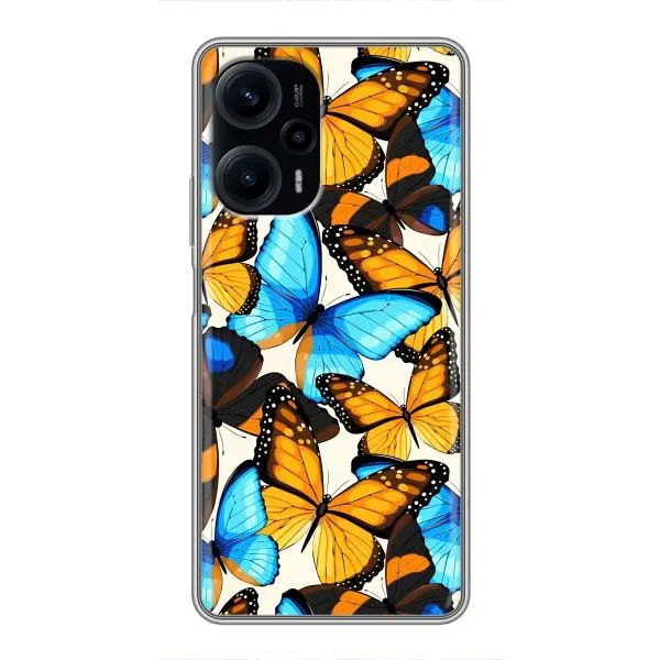 Чехол с принтом «Яркие бабочки» для Xiaomi POCO F5 Чехол с принтом «Яркие бабочки» для Xiaomi POCO F5