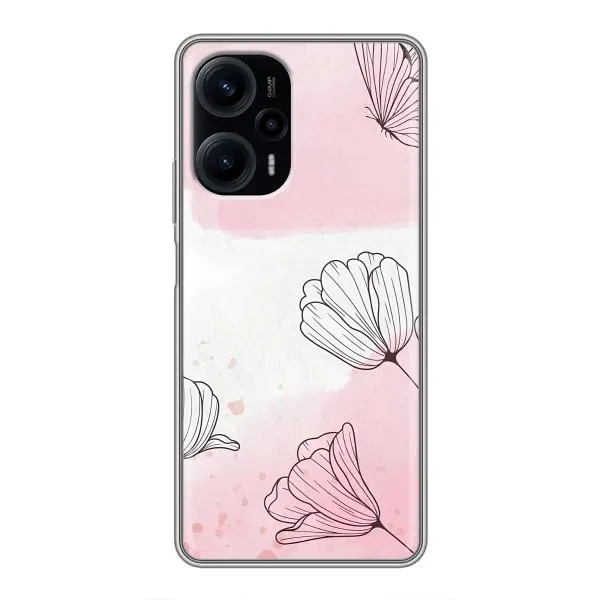Чехол с принтом «Розовые цветы» для Xiaomi POCO F5