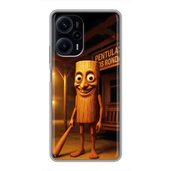 Чехол с принтом «Тунг тунг сахур» для Xiaomi POCO F5 Чехол с принтом «Тунг тунг сахур» для Xiaomi POCO F5