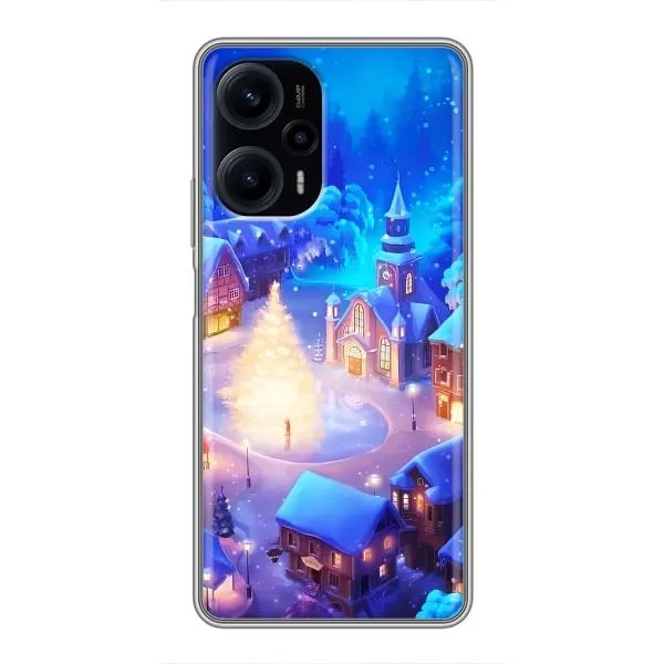 Чехол с принтом «Рождественский город» для Xiaomi POCO F5