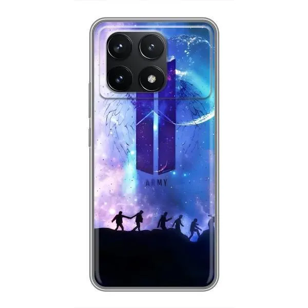 Чехол с принтом «Army BTS» для Xiaomi POCO F6 Pro Чехол с принтом «Army BTS» для Xiaomi POCO F6 Pro