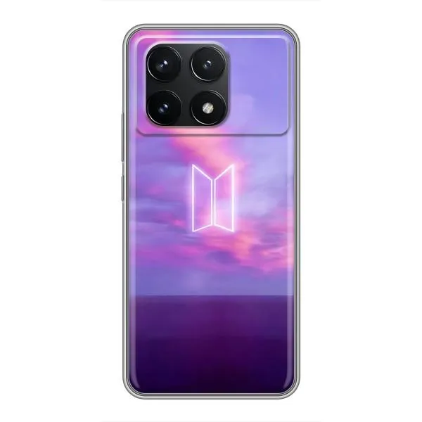 Чехол с принтом «BTS логотип» для Xiaomi POCO F6 Pro Чехол с принтом «BTS логотип» для Xiaomi POCO F6 Pro