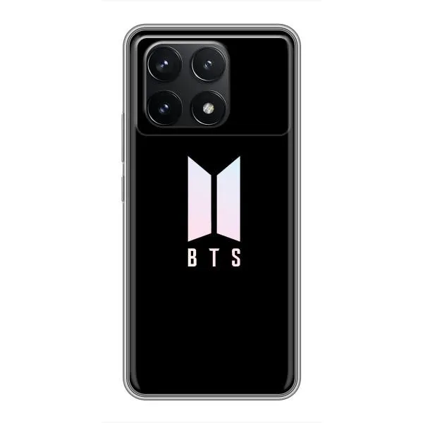 Чехол с принтом «Лого BTS» для Xiaomi POCO F6 Pro Чехол с принтом «Лого BTS» для Xiaomi POCO F6 Pro