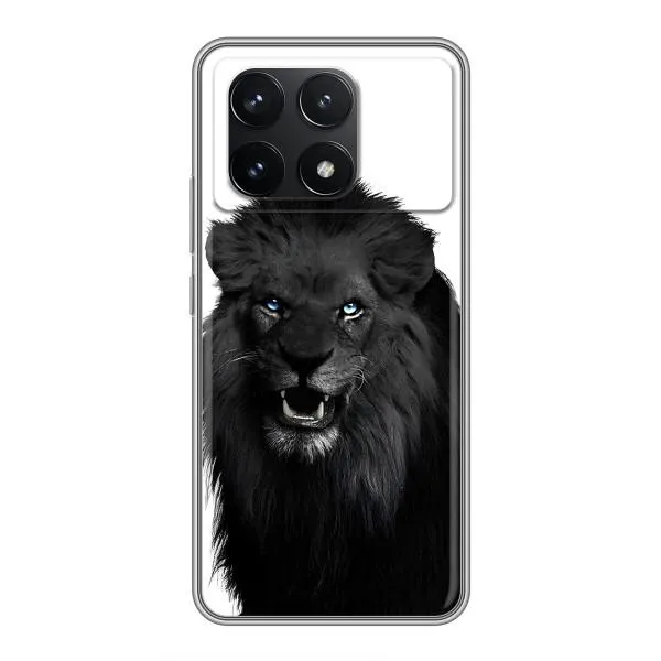 Чехол с принтом «Черный ЛЕВ» для Xiaomi POCO F6 Pro Чехол с принтом «Черный ЛЕВ» для Xiaomi POCO F6 Pro