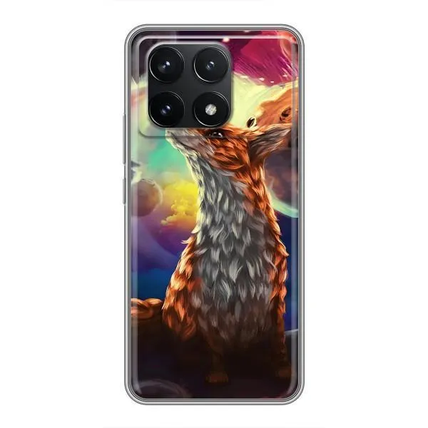 Чехол с принтом «Лисица в космосе» для Xiaomi POCO F6 Pro Чехол с принтом «Лисица в космосе» для Xiaomi POCO F6 Pro