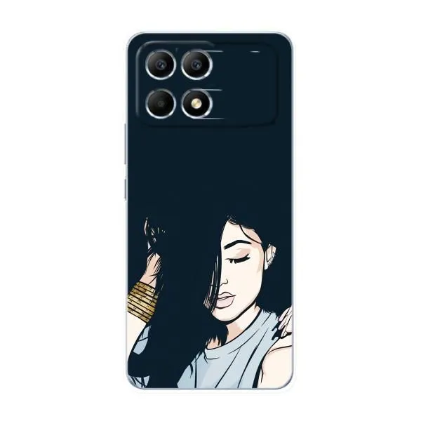 Чехол с принтом «Красивая девочка» для Xiaomi POCO F6 Чехол с принтом «Красивая девочка» для Xiaomi POCO F6