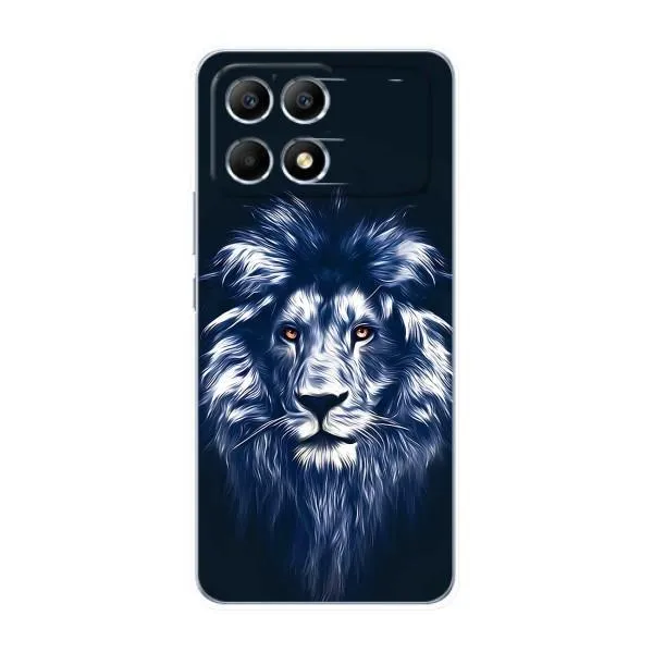 Чехол с принтом «Синий Лев» для Xiaomi POCO F6 Чехол с принтом «Синий Лев» для Xiaomi POCO F6