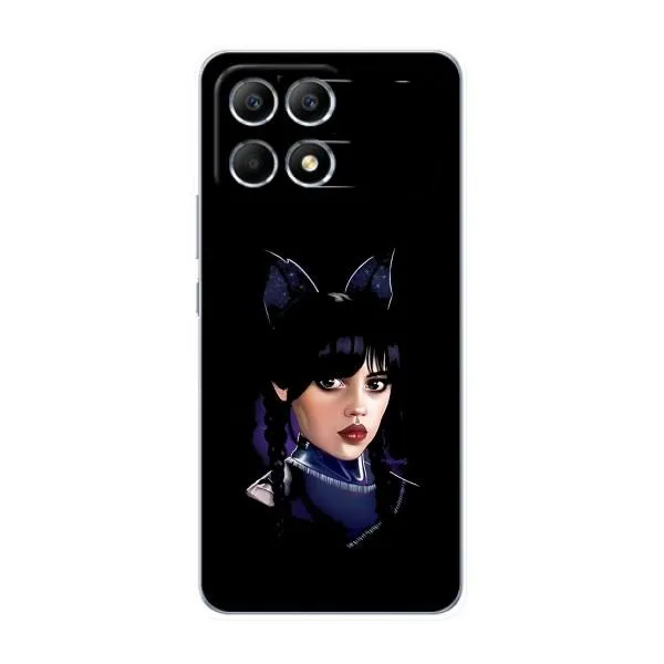 Чехол с принтом «серьезная Уэнздей» для Xiaomi POCO F6 Чехол с принтом «серьезная Уэнздей» для Xiaomi POCO F6