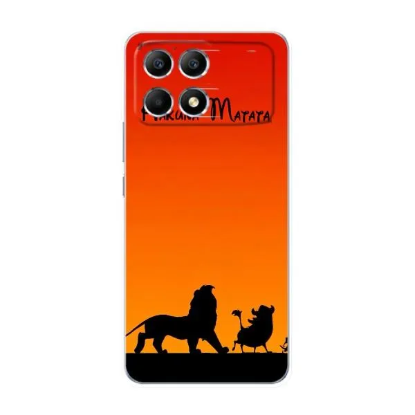 Чехол с принтом «Акуна Матата закат» для Xiaomi POCO F6