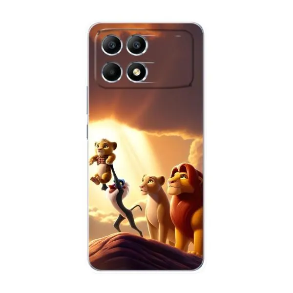 Чехол с принтом «Симба на презентации» для Xiaomi POCO F6