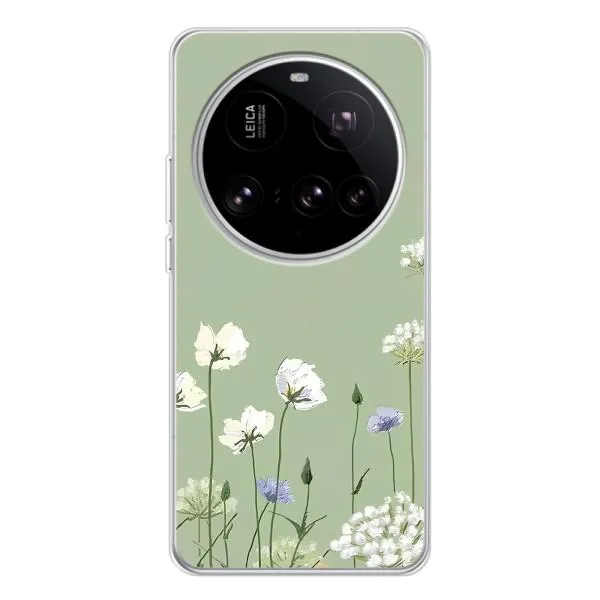 Чехол с принтом «Цветы на зеленом» для Xiaomi POCO F7 Pro Чехол с принтом «Цветы на зеленом» для Xiaomi POCO F7 Pro