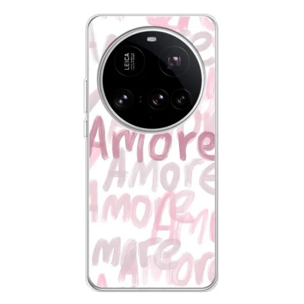 Чехол с принтом «Аморе любовь» для Xiaomi POCO F7 Pro Чехол с принтом «Аморе любовь» для Xiaomi POCO F7 Pro