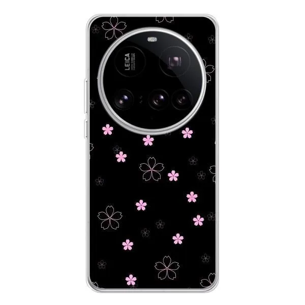 Чехол с принтом «Розовые цветы на черном» для Xiaomi POCO F7 Pro Чехол с принтом «Розовые цветы на черном» для Xiaomi POCO F7 Pro