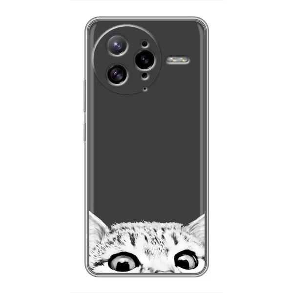 Чехол с принтом «Выглядывает кот» для Xiaomi POCO F7 Ultra Чехол с принтом «Выглядывает кот» для Xiaomi POCO F7 Ultra