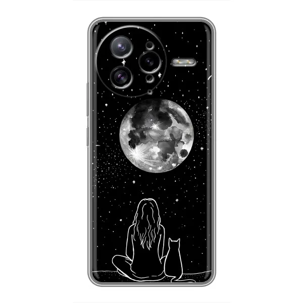 Чохол з принтом «Дівчина з котом» для Xiaomi POCO F7 Ultra Чохол з принтом «Дівчина з котом» для Xiaomi POCO F7 Ultra