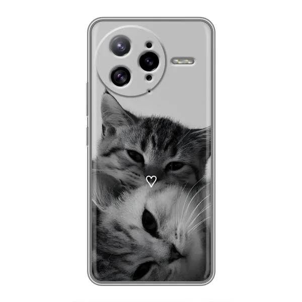 Чохол з принтом «Пара котів» для Xiaomi POCO F7 Ultra Чохол з принтом «Пара котів» для Xiaomi POCO F7 Ultra