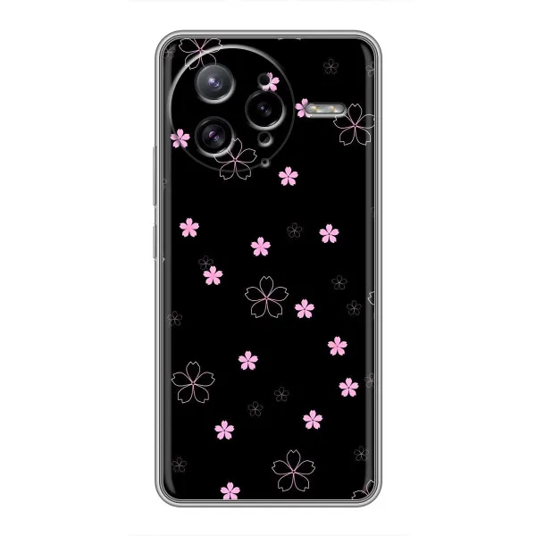 Чехол с принтом «Розовые цветы на черном» для Xiaomi POCO F7 Ultra Чехол с принтом «Розовые цветы на черном» для Xiaomi POCO F7 Ultra