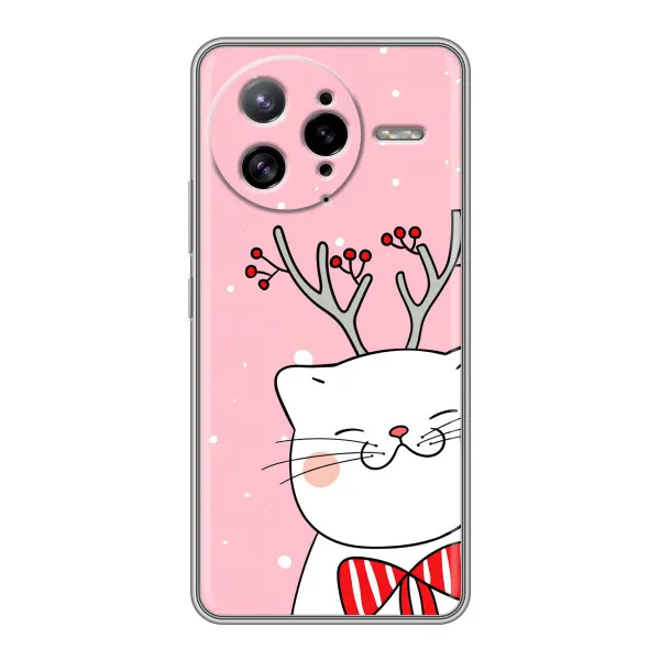 Чехол с принтом «Зимний кот» для Xiaomi POCO F7 Ultra Чехол с принтом «Зимний кот» для Xiaomi POCO F7 Ultra