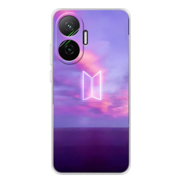 Чехол с принтом «BTS логотип» для Xiaomi POCO F7 Чехол с принтом «BTS логотип» для Xiaomi POCO F7