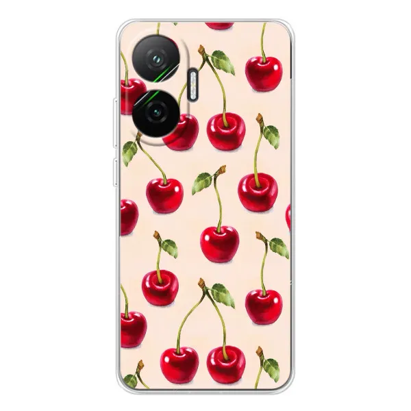 Чехол с принтом «Вишня» для Xiaomi POCO F7 Чехол с принтом «Вишня» для Xiaomi POCO F7