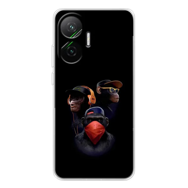 Чехол с принтом «Три обезьяны» для Xiaomi POCO F7 Чехол с принтом «Три обезьяны» для Xiaomi POCO F7