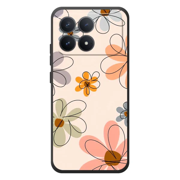 Чехол с принтом «Разноцветные цветы» для Xiaomi Poco F8 Pro Чехол с принтом «Разноцветные цветы» для Xiaomi Poco F8 Pro