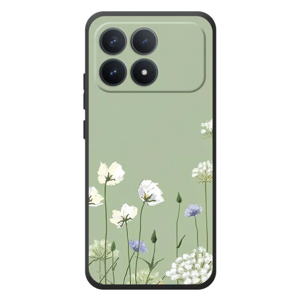 Чехол с принтом «Цветы на зеленом» для Xiaomi Poco F8 Pro Чехол с принтом «Цветы на зеленом» для Xiaomi Poco F8 Pro