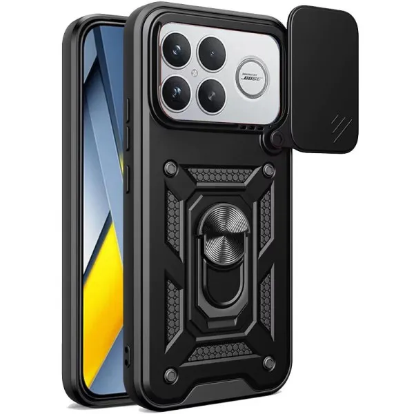 Чехол Ummi Camshield Serge Ring для Xiaomi Poco F8 Ultra — Черный — фото 2 Чехол Ummi Camshield Serge Ring для Xiaomi Poco F8 Ultra — Черный — фото 2