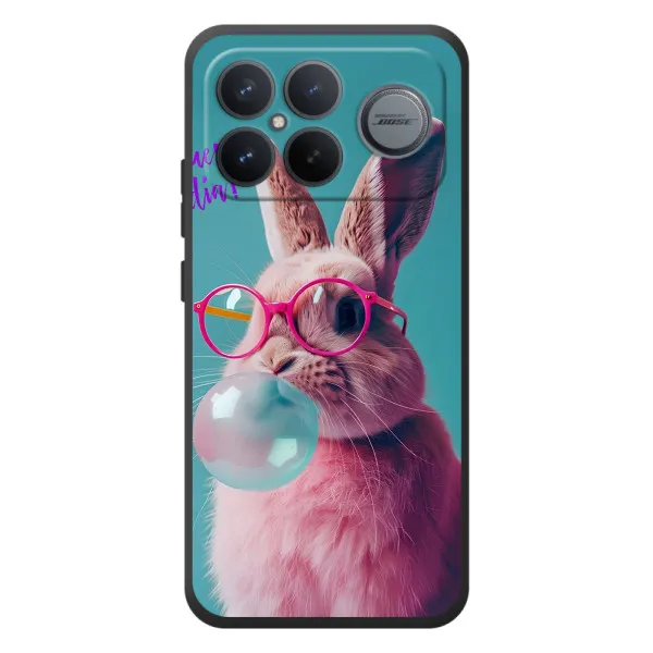Чехол с принтом «Кролик в очках» для Xiaomi Poco F8 Ultra Чехол с принтом «Кролик в очках» для Xiaomi Poco F8 Ultra