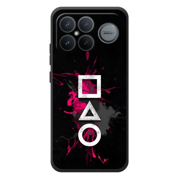 Чехол с принтом «Символы Игра кальмара» для Xiaomi Poco F8 Ultra Чехол с принтом «Символы Игра кальмара» для Xiaomi Poco F8 Ultra