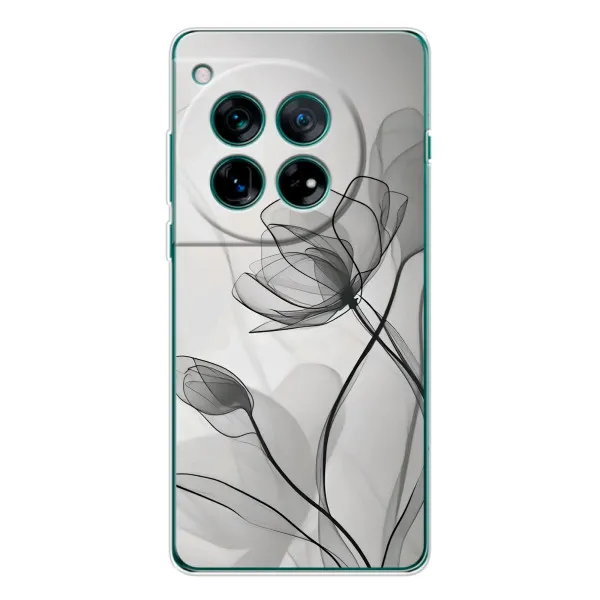 Чохол з принтом «Чорні квіти» для Xiaomi Poco F9 Ultra