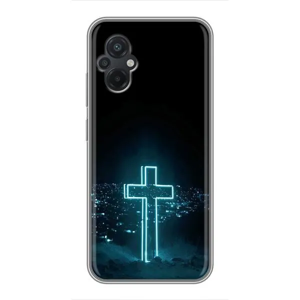 Чехол с принтом «Крест и город» для Xiaomi POCO M5 Чехол с принтом «Крест и город» для Xiaomi POCO M5