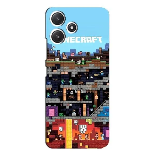 Чехол с принтом «фон Minecraft» для Xiaomi POCO M6 Pro (5G)