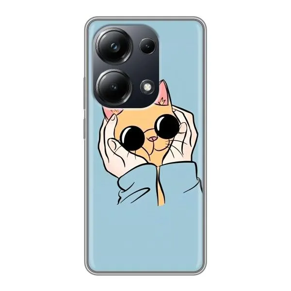 Чехол с принтом «Котик в очках» для Xiaomi POCO M6 Pro Чехол с принтом «Котик в очках» для Xiaomi POCO M6 Pro