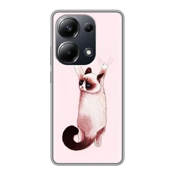 Чехол с принтом «Котик падает» для Xiaomi POCO M6 Pro Чехол с принтом «Котик падает» для Xiaomi POCO M6 Pro