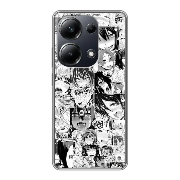 Чехол с принтом «Ahegao manga» для Xiaomi POCO M6 Pro