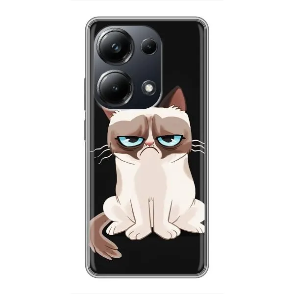 Чехол с принтом «Грустный кот» для Xiaomi POCO M6 Pro Чехол с принтом «Грустный кот» для Xiaomi POCO M6 Pro