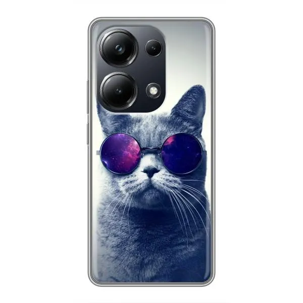 Чехол с принтом «Стильный кот» для Xiaomi POCO M6 Pro Чехол с принтом «Стильный кот» для Xiaomi POCO M6 Pro