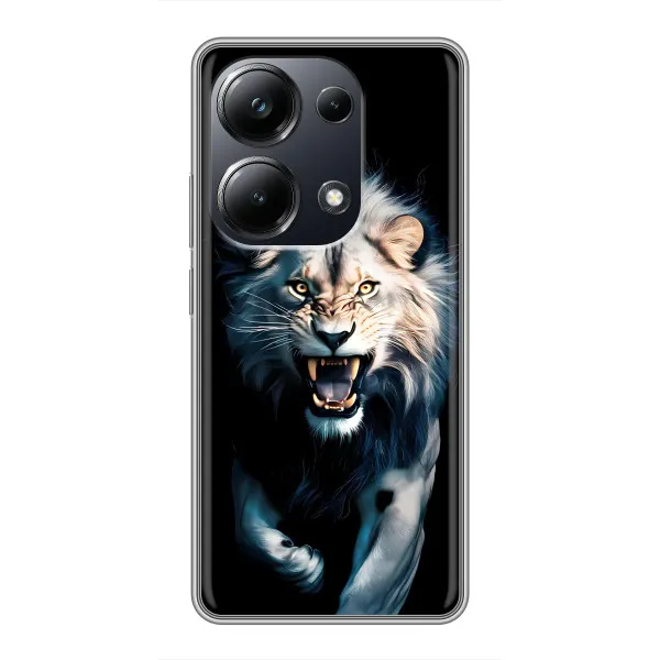 Чехол с принтом «Лев в темноте» для Xiaomi POCO M6 Pro