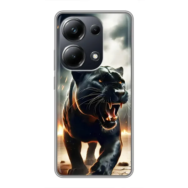 Чехол с принтом «Черная пантера» для Xiaomi POCO M6 Pro