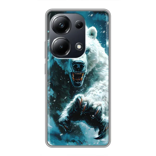 Чехол с принтом «Полярный медведь» для Xiaomi POCO M6 Pro