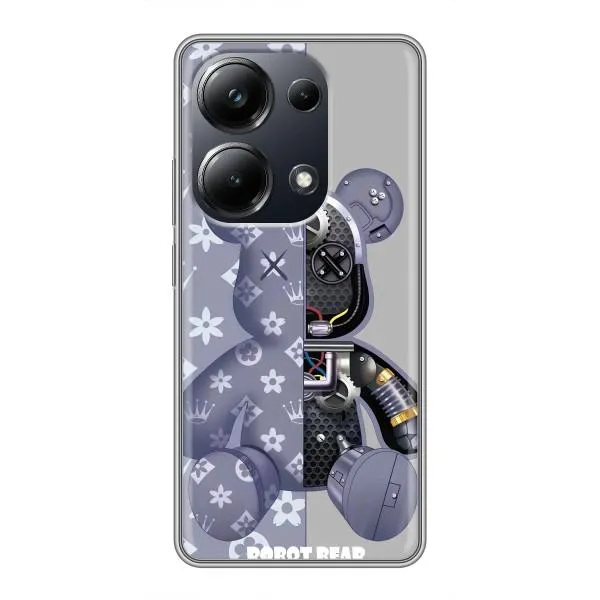 Чехол с принтом «Робот Мишка» для Xiaomi POCO M6 Pro