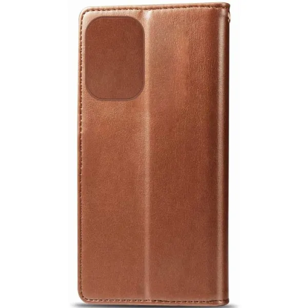 Кожаный чехол-книжка GETMAN Gallant (PU) для Xiaomi Redmi 13 4G / Poco M6 4G — Коричневый — фото 4 Кожаный чехол-книжка GETMAN Gallant (PU) для Xiaomi Redmi 13 4G / Poco M6 4G — Коричневый — фото 4