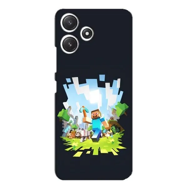 Чехол с принтом «персонажи Minecraft» для Xiaomi POCO M6 Чехол с принтом «персонажи Minecraft» для Xiaomi POCO M6