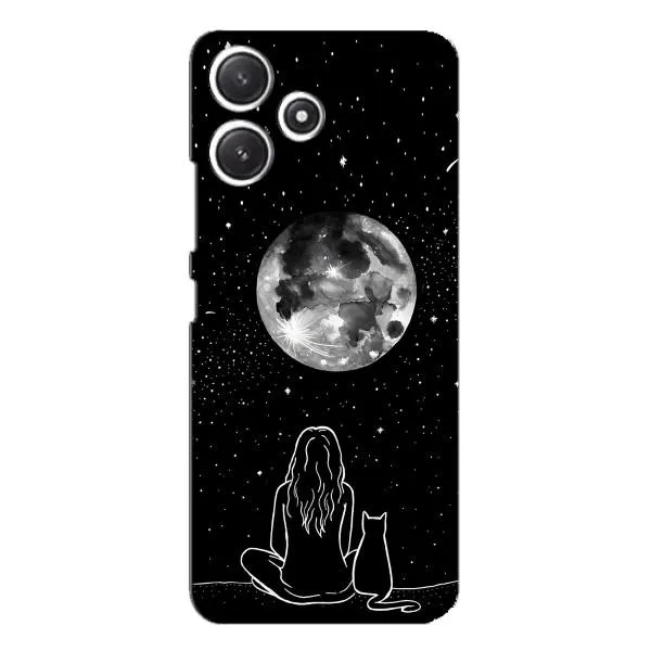 Чехол с принтом «Девушка с котом» для Xiaomi POCO M6 Чехол с принтом «Девушка с котом» для Xiaomi POCO M6