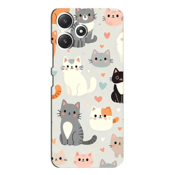 Чехол с принтом «Коллаж котов» для Xiaomi POCO M6 Чехол с принтом «Коллаж котов» для Xiaomi POCO M6